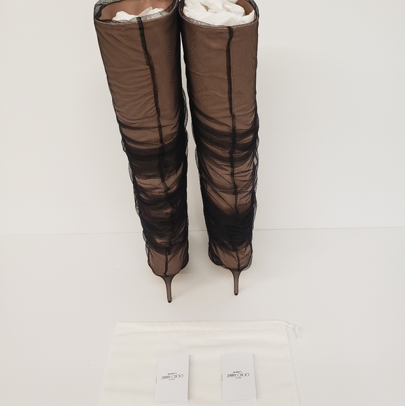 Jimmy Choo X Off-White Elisabeth 100 Boots - Picture 6 of 14